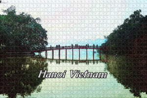 Vietnam Lake of the Restored Sword Hanoi Jigsaw Puzzle Wooden 1000 Piece