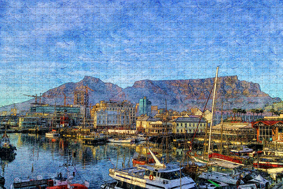 South Africa Table Mountain Cape Town Jigsaw Puzzle Wooden 1000 Piece