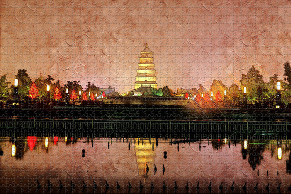 China Xi'an Jigsaw Puzzle Wooden 1000 Piece