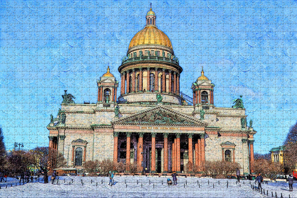 Russia The Museum Complex The State Museum St. Isaac¡¯s Cathedral St. Petersburg Jigsaw Puzzle Wooden 1000 Piece