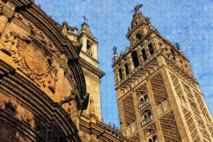 Spain Giralda Tower Seville Jigsaw Puzzle Wooden 1000 Piece