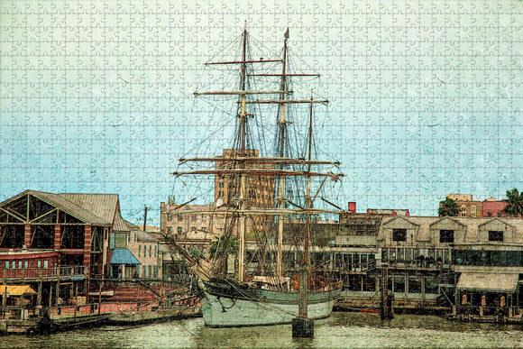 Galveston Port USA Jigsaw Puzzle Wooden 1000 Piece