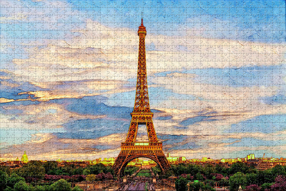 France Eiffel Tower Paris Jigsaw Puzzle Wooden 1000 Piece