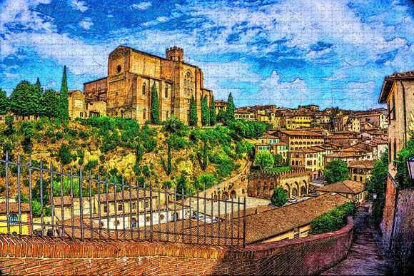 Italy Siena Tuscany Church Jigsaw Puzzle Wooden 1000 Piece