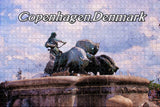 Denmark Gefion Fountain Copenhagen Jigsaw Puzzle Wooden 1000 Piece