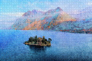 Italy Iseo Lake Jigsaw Puzzle Wooden 1000 Piece