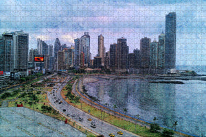 Old Town Panama Jigsaw Puzzle Wooden 1000 Piece