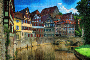 Germany Schwabisch Hall Jigsaw Puzzle Wooden 1000 Piece