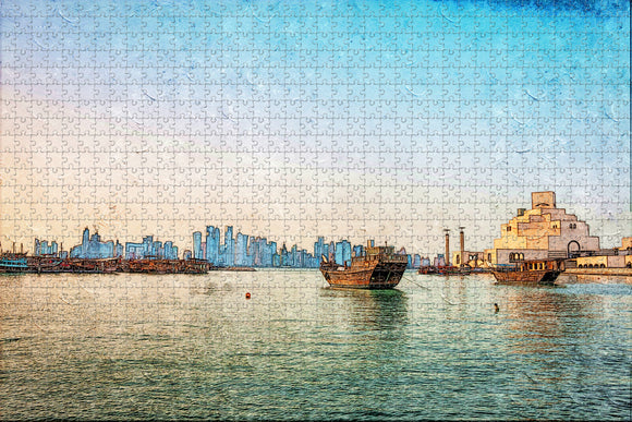 Museum of Islamic Art Doha Qatar Jigsaw Puzzle Wooden 1000 Piece