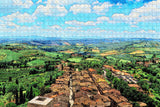 Italy San Gimignano Tuscany City Jigsaw Puzzle Wooden 1000 Piece