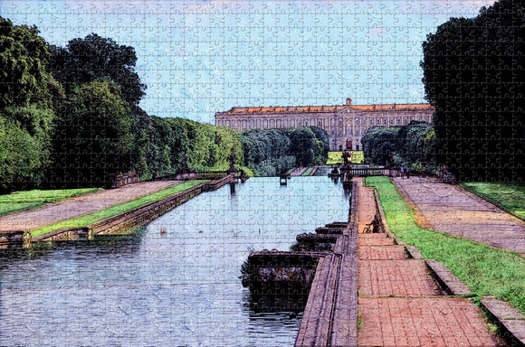 Italy Royal Palace Caserta Jigsaw Puzzle Wooden 1000 Piece