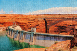 Glen Canyon Dam Arizona USA Jigsaw Puzzle Wooden 1000 Piece