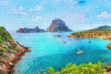 Spain Coast Rock Sea Bay Ibiza Jigsaw Puzzle Wooden 1000 Piece