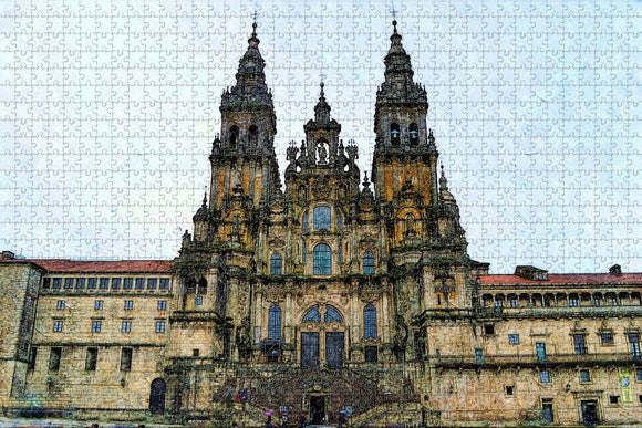 Spain Santiago de Compostela Jigsaw Puzzle Wooden 1000 Piece