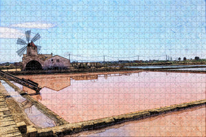 Italy Garibaldi Trapani Sicily Jigsaw Puzzle Wooden 1000 Piece