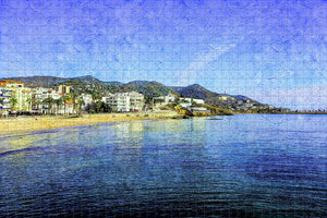 Spain Sitges Church Jigsaw Puzzle Wooden 1000 Piece