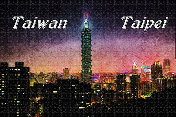 Taiwan Taipei  Jigsaw Puzzle Wooden 1000 Piece