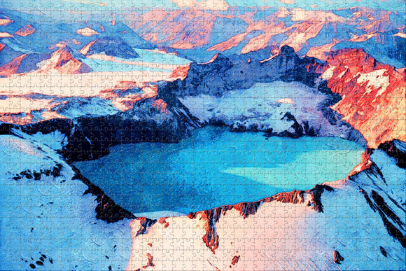 Dormant Volcano Alaska USA Jigsaw Puzzle Wooden 1000 Piece