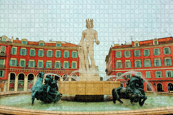 France Place Massena Nice Jigsaw Puzzle Wooden 1000 Piece