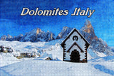 Dolomites Church Italy Jigsaw Puzzle Wooden 1000 Piece