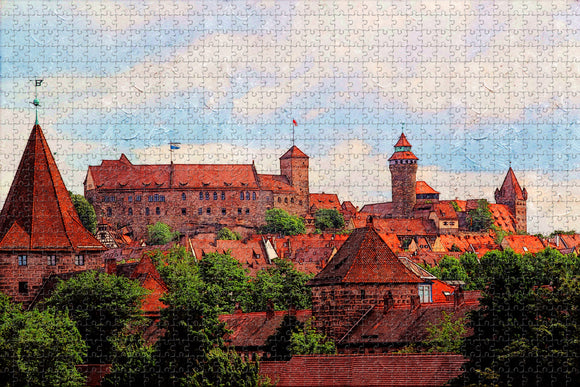 Germany Kaiserburg Nurnberg Jigsaw Puzzle Wooden 1000 Piece