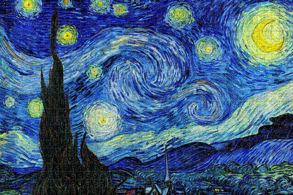 Holland Starry Night Van Gogh Jigsaw Puzzle Wooden 1000 Piece