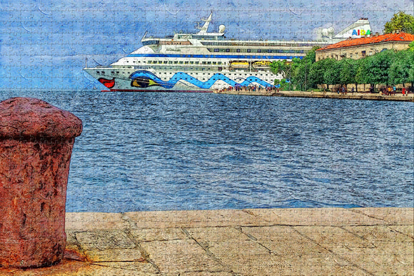 Croatia Sea Organ Zadar Jigsaw Puzzle Wooden 1000 Piece