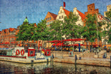 Germany Old Town Lubeck Jigsaw Puzzle Wooden 1000 Piece