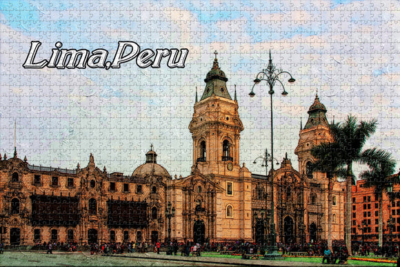 Historic Centre Lima Peru Jigsaw Puzzle Wooden 1000 Piece