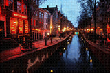 Holland Red Light District Amsterdam Jigsaw Puzzle Wooden 1000 Piece