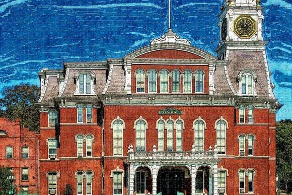 Norwich Connecticut City Hall USA Jigsaw Puzzle Wooden 1000 Piece