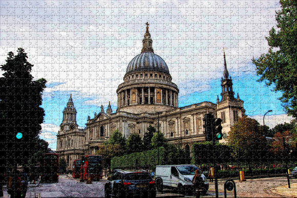 UK England St. Paul's Cathedral London Jigsaw Puzzle Wooden 1000 Piece