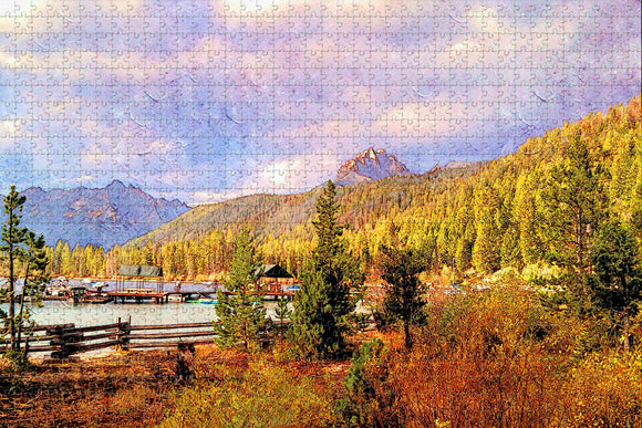 Redfish Lake Idaho USA Jigsaw Puzzle Wooden 1000 Piece