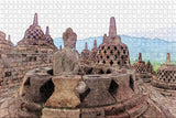 Indonesia Borobudur Temple Magelang Jigsaw Puzzle Wooden 1000 Piece