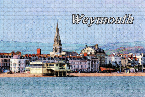 UK England Weymouth Beach Jigsaw Puzzle Wooden 1000 Piece