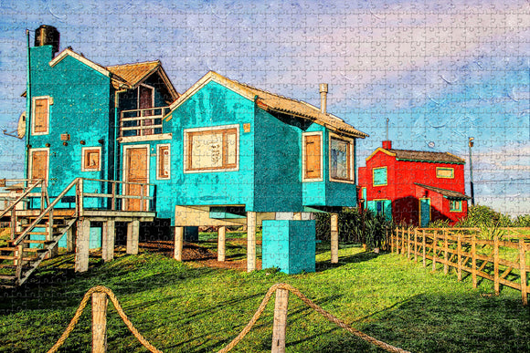 Santa Clara Del Mar Houses Argentina Jigsaw Puzzle Wooden 1000 Piece