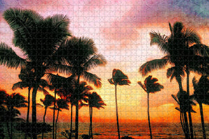 Hawaii Palms USA Jigsaw Puzzle Wooden 1000 Piece