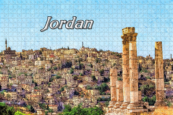 Jordan Temple Of Hercules Amman Jigsaw Puzzle Wooden 1000 Piece