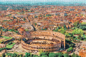 Italy Colosseum Rome Jigsaw Puzzle Wooden 1000 Piece