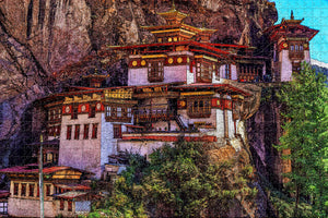 Paro Dzong Bhutan Jigsaw Puzzle Wooden 1000 Piece