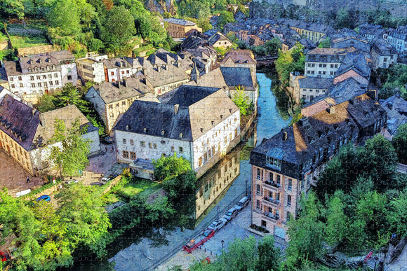 Square Luxembourg Jigsaw Puzzle Wooden 1000 Piece