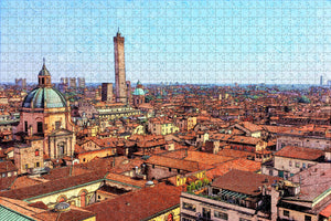 Italy Fountain of Neptune Bologna Jigsaw Puzzle Wooden 1000 Piece