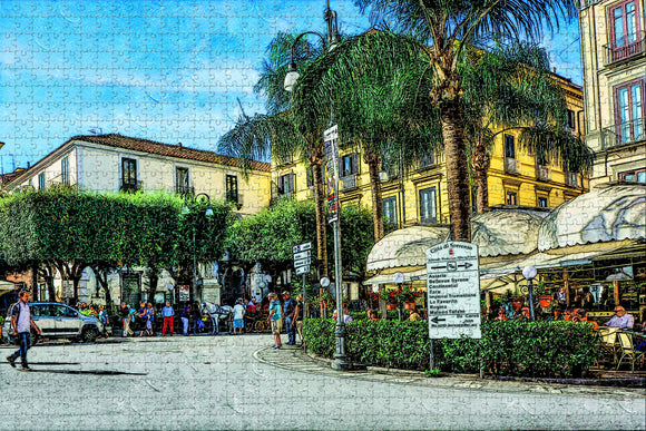 Italy Sorrento Square Jigsaw Puzzle Wooden 1000 Piece