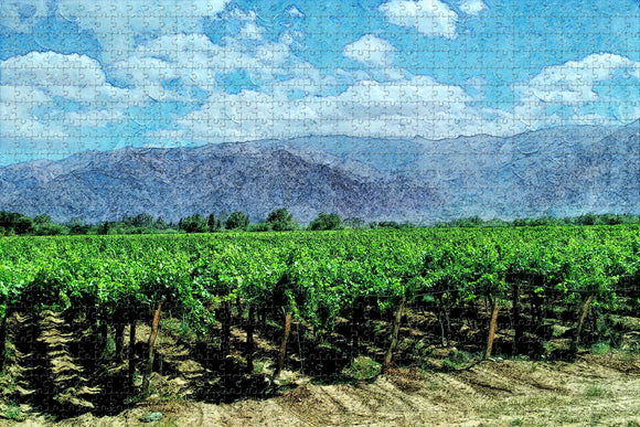 Vineyards Cafayate Salta Argentina Jigsaw Puzzle Wooden 1000 Piece