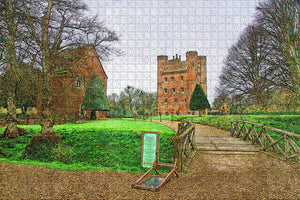 UK England Lincoln Tattershall Castle Jigsaw Puzzle Wooden 1000 Piece