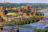 Pittsburgh Skyline USA Jigsaw Puzzle Wooden 1000 Piece