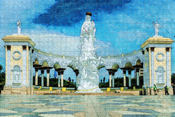 Venezuela Monument To The Virgin Maracaibo Jigsaw Puzzle Wooden 1000 Piece