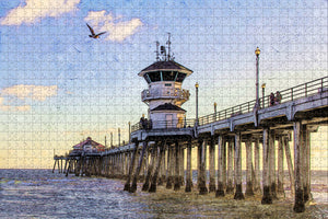 USA America Huntington Beach Pier Jigsaw Puzzle Wooden 1000 Piece