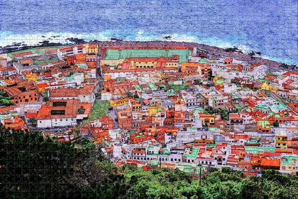 Spain Garachico Tenerife Jigsaw Puzzle Wooden 1000 Piece