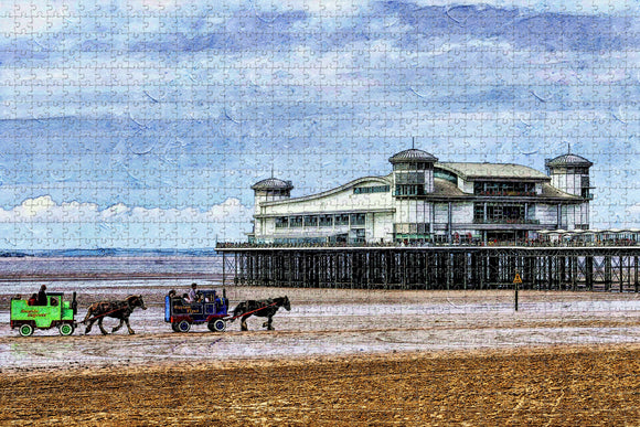 UK England Grand Pier Weston-Super-Mare Jigsaw Puzzle Wooden 1000 Piece